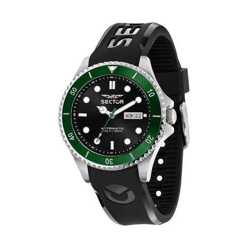 Sector 230 R3221161004 Automatic Men’s Watch – Black Dial, Green Bezel