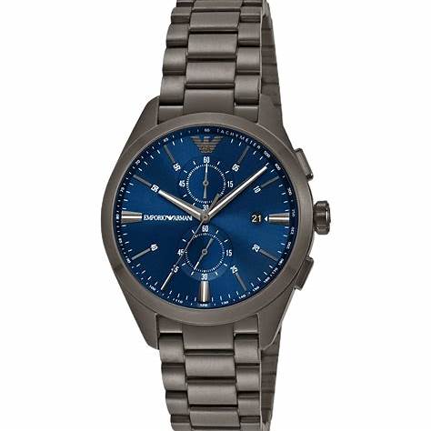 Orologio cronografo Emporio Armani AR11481 Uomo - Quadrante blu, 43 mm