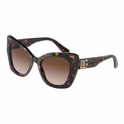 Dolce & Gabbana DG4405 502/13 Occhiali da sole da donna - Montatura avana, lenti sfumate marroni