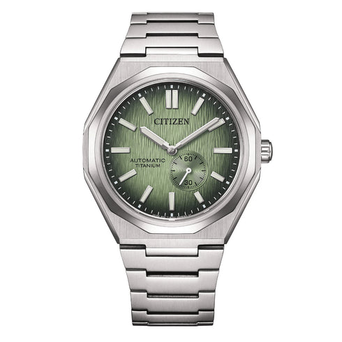 CITIZENCitizen Zenshin 60 NK5020 - 58X Auto Watch - Green Dial, Super Titanium CaseWATCHESEcecile