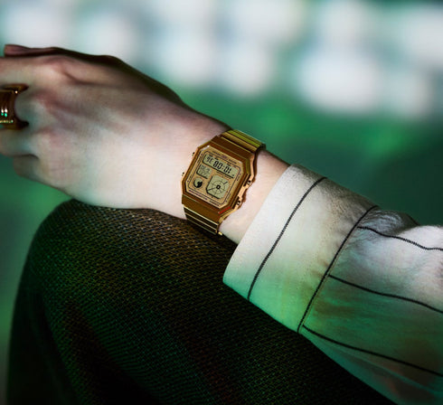 CASIO & VINTAGECasio Vintage A130WEG - 9AEF Digital Watch - Gold Tone, Retro - Futuristic DesignWATCHESEcecile