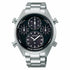 Seiko Prospex SFJ003P1 Men's Solar Chronograph Watch - Black Dial, Stainless Steel Bracelet