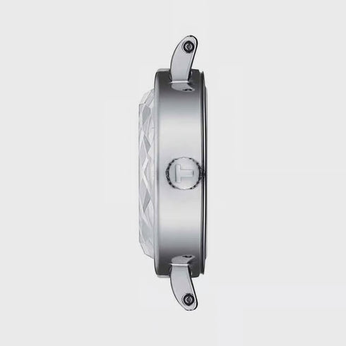 Reloj Tissot Lovely Round T1400091611100 para mujer - Caja de acero inoxidable, correa de piel roja