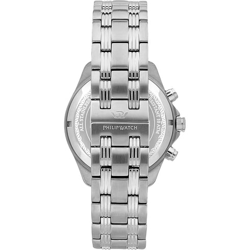 Philip Watch Blaze R8273665005 Orologio cronografo da uomo - Acciaio inossidabile, quadrante blu