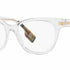 Burberry BE 2375 3024 Occhiali da vista da donna - Montatura Cat-Eye in acetato trasparente