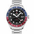 Swiss Military SM34095.01 Men's GMT Quartz Watch - Stainless Steel with Black Dial