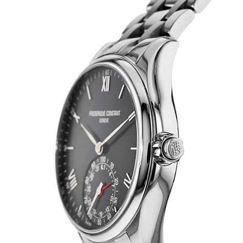 Frederique Constant Horological Smartwatch FC-285B5B6B – Black Dial, Stainless Steel Bracelet