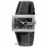 Gucci G-Rectangle 100 YA100302 Men's Watch – Black Dial, Stainless Steel Case, Black Leather Strap