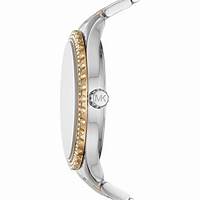 Michael Kors MK6899 Women's Layton Two-Tone Watch with Crystal Accents