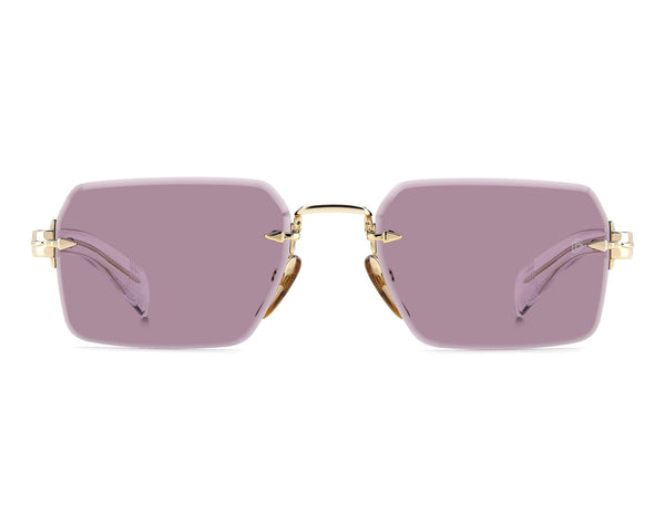 DAVID BECKHAMDavid Beckham DB 7109/S LOJ/4S Men's Sunglasses - Gold Frame, Plum LensesEYEWEAREcecile