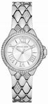 Michael Kors MK4804 Women's Mini Camille Silver-Tone Watch with Pavé Crystal Bezel