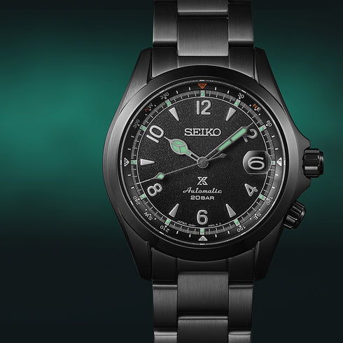 Seiko Prospex SPB337J1 'Black Series Night' Alpinist Edición Limitada - Acero inoxidable, Esfera negra