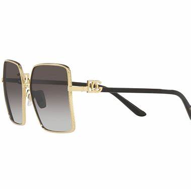 Dolce & Gabbana DG 2279 02-8G E 60 Women's Sunglasses – Gold Frame, Grey Gradient Lenses