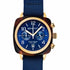 Briston Clubmaster Classic Chronograph 40mm Navy Blue Dial Watch 15140.SA.T.9.NNB