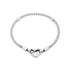 Pandora Moments Bracciale a catena con borchie 592453C00-23 - Argento 925, chiusura a cuore, 23 cm