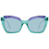 Emilio Pucci EP0145 5687V Occhiali da sole Cat-Eye da donna - Montatura verde/viola, lenti blu, Ø 56 mm