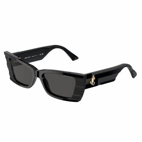 Jimmy Choo JC 5009 Occhiali da sole da donna - 53 mm, montatura nera con lenti grigio scuro
