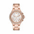 Michael Kors Camille MK6995 Women's Rose Gold-Tone Chronograph Watch - Crystal Accents