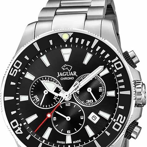 Jaguar Men's Swiss Quartz Chronograph Watch - Model J861/3, Stainless Steel Case, Black Dial, Sapphire Crystal