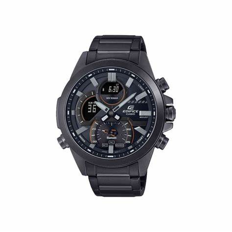 CASIO EDIFICECasio Edifice ECB - 30DC - 1AEF Men's Watch - Black Dial, Black Stainless Steel BandWATCHESEcecile