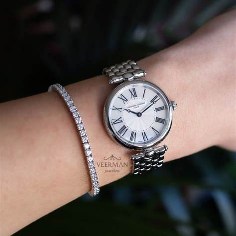 Frederique Constant Classics Art Deco Round FC-200MPW2AR6B – Mother-of-Pearl Dial, Stainless Steel Bracelet