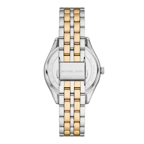 Michael Kors Harlowe MK4811 Orologio da donna - Acciaio inossidabile bicolore, quadrante argento