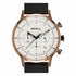 Breil Six.3.Nine TW1861 Men's Chronograph Watch - White Dial, Rose Gold IP Steel Case, Black Mesh Bracelet