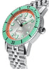 Zodiac Super Sea Wolf Compression ZO9269 Men's Automatic Watch - Silver and Orange Dial, Stainless Steel Bracelet