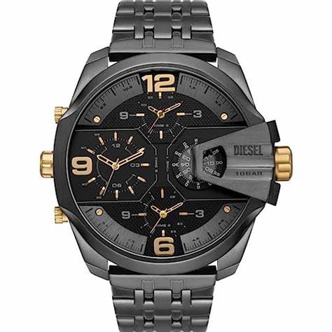 Diesel DZ7467 Men's Watch - Black Dial, Black Stainless Steel Bracelet