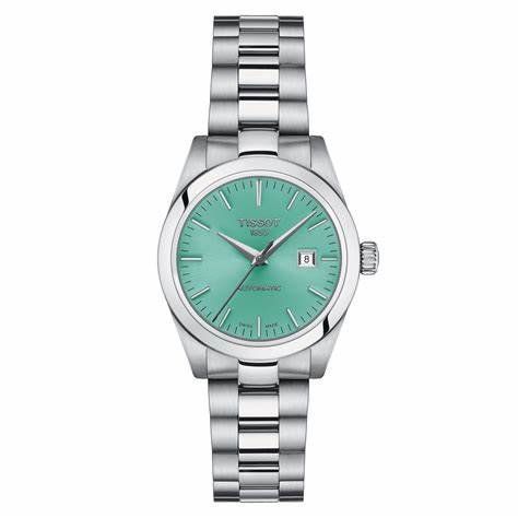 Tissot T-My Lady Automatic T132.007.11.091.00 – 29mm Mintgrünes Zifferblatt, Edelstahlarmband