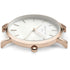 Rosefield WEGR-W75 West Village Women's Watch – 33mm Rose Gold Case, Grey Nubuck Strap, Mother-of-Pearl Dial