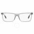 Burberry BE 2339 3028 55 Occhiali da vista da uomo - Montatura rettangolare in acetato grigio