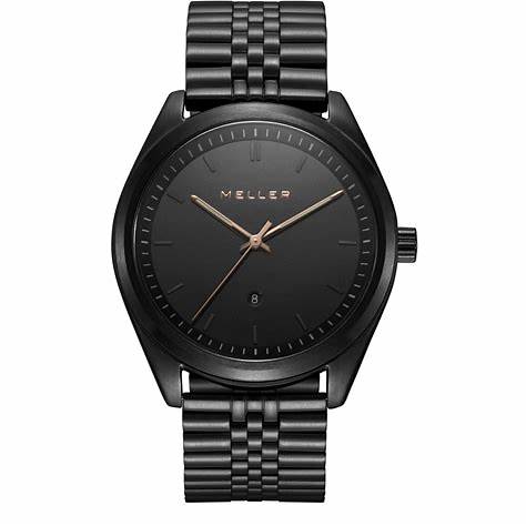 Meller Ekon Baki Black 6NR-3BLACK Men's Watch - Black Dial, Black Stainless Steel Bracelet