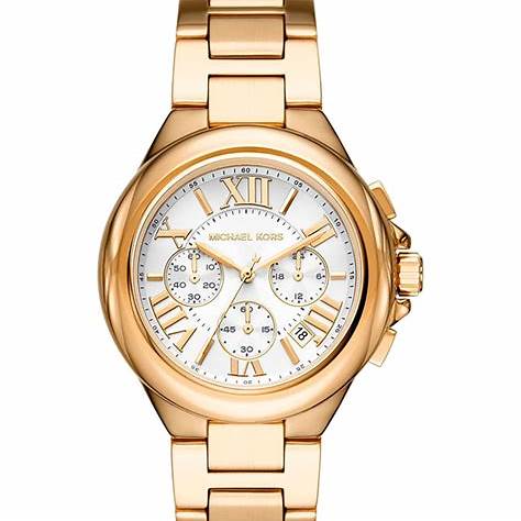 Michael Kors Camille MK7270 Women's Gold-Tone Chronograph Watch - 43mm