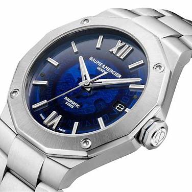 Orologio automatico Baume & Mercier Riviera MOA10616 42 mm - Quadrante blu zaffiro