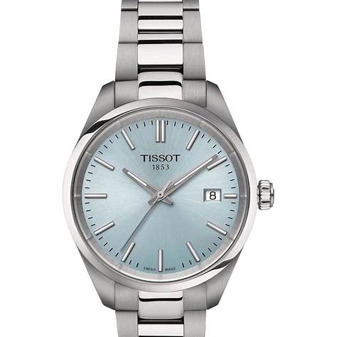 Tissot PR 100 T150.210.11.351.00 Women's Quartz Watch - 34mm Stainless Steel, Ice Blue Dial