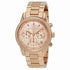 Michael Kors MK6357 Women's Ritz Rose Gold-Tone Chronograph Watch