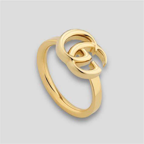 Gucci GG Running 18ct Gelbgold Dünner Ring - Größe 6