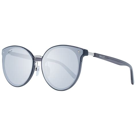Bally BY0043-K 6520C Occhiali da sole da donna - Montatura grigia, lenti specchiate grigie
