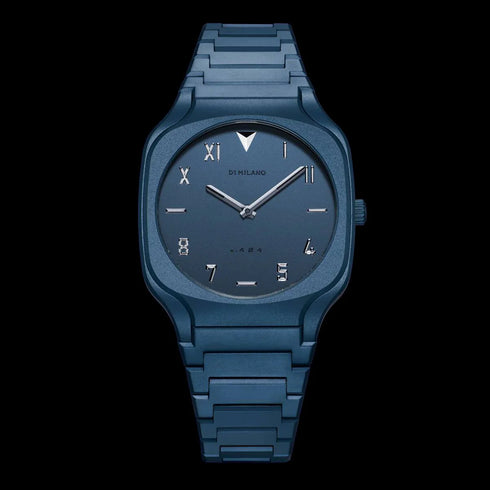 D1 Milano Galaxy Blue Square Bracelet 37mm Watch D1-SQBJ09 - Blue Stainless Steel, California Dial