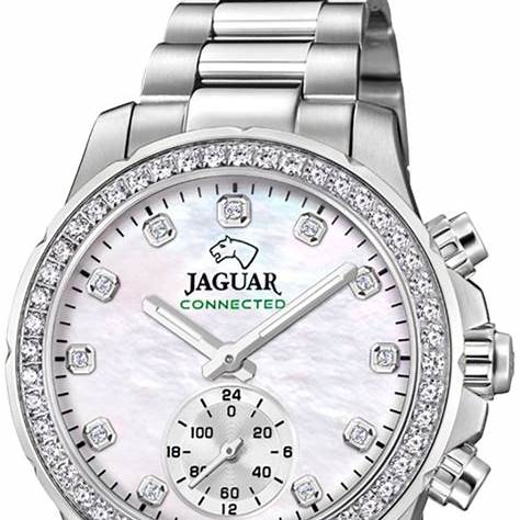 Jaguar J980/1 Women's Connected Hybrid Watch - Stainless Steel, Mother-of-Pearl Dial