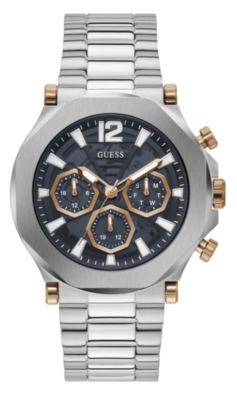 Guess Edge GW0539G1 Men's Silver Stainless Steel Chronograph Watch