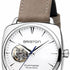 Briston Clubmaster Iconic Automatic Watch 40mm White Dial Grey Leather Strap 18740.PS.I.2.LVT