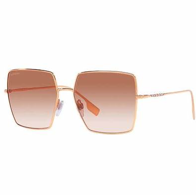 Burberry BE 3133 1337-13 58 Women's Sunglasses - Rose Gold Frame, Gradient Pink Lenses