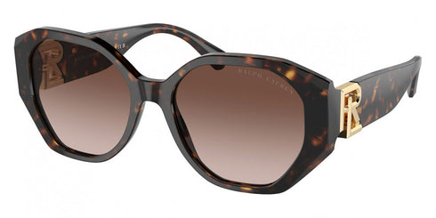 Ralph Lauren The Juliette RL8220 500313 Women's Sunglasses - Dark Havana Frame, Brown Gradient Lenses