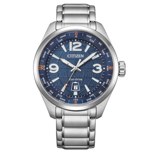 CITIZENCitizen AW1830 - 88L Eco - Drive Pilot Traveler Watch – 42.6mm Blue Dial, 100M WRWATCHESEcecile