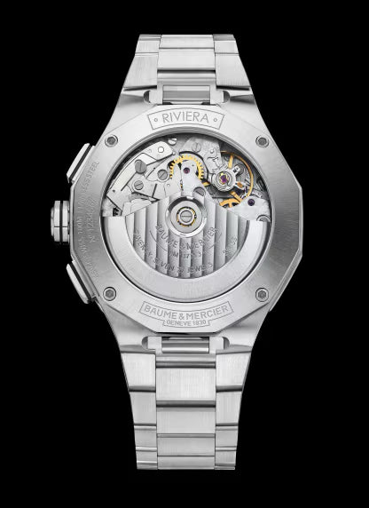 Baume & Mercier Riviera MOA10827 Men's Chronograph – 41mm, White Dial, Automatic, Steel Bracelet