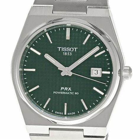 Tissot PRX Powermatic 80 T137.407.11.091.00 Reloj automático para hombre - Acero inoxidable 40mm, esfera verde