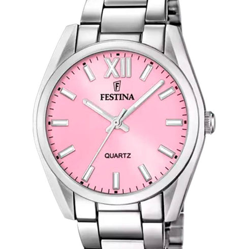 Festina F20622/M Women’s Boyfriend Pink Dial Steel 37 mm