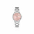 Bulova 96L335 Orologio classico da donna - Acciaio inossidabile argento, quadrante rosa